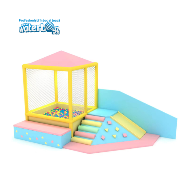 Casuta Soft Play, pastel