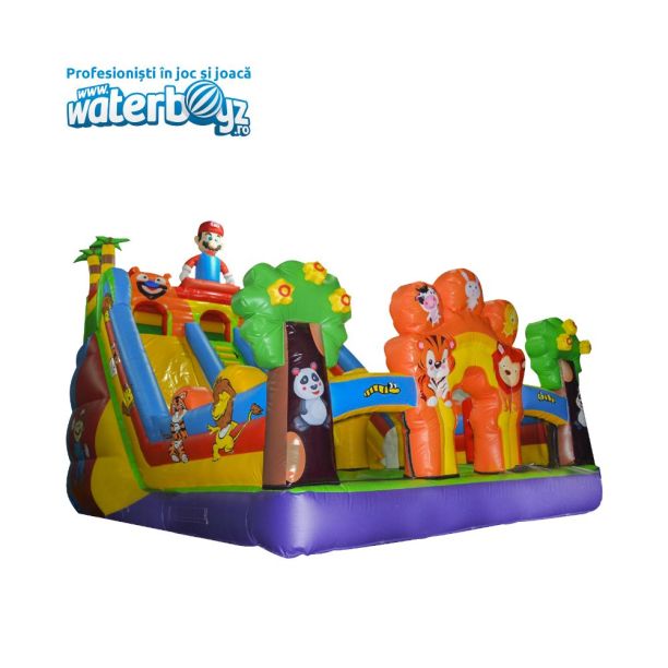 Tobogan gonflabil profesional Mario World 10x3.5x4 cu garantie 12 luni