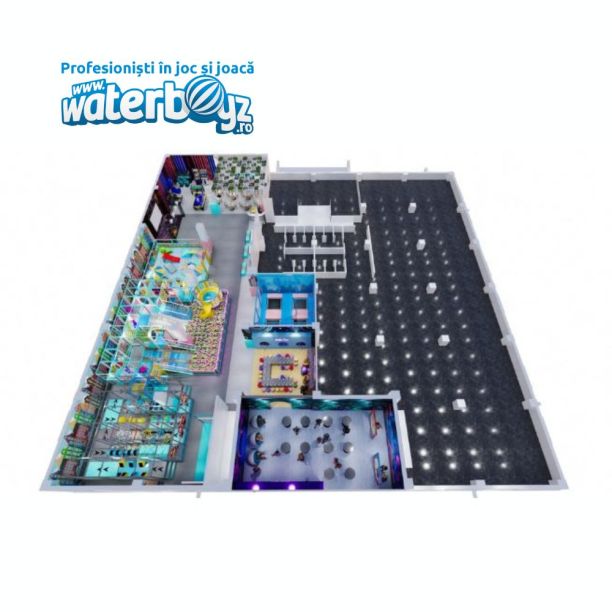 Amenajare completa loc de joaca de interior la cheie Fun City, 3-12 ani