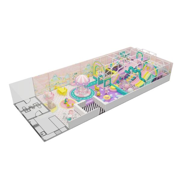 Amenajare completa loc de joaca de interior la cheie Jolly Land, 3-12 ani