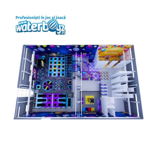 Amenajare completa loc de joaca de interior la cheie Planets, 3-12 ani