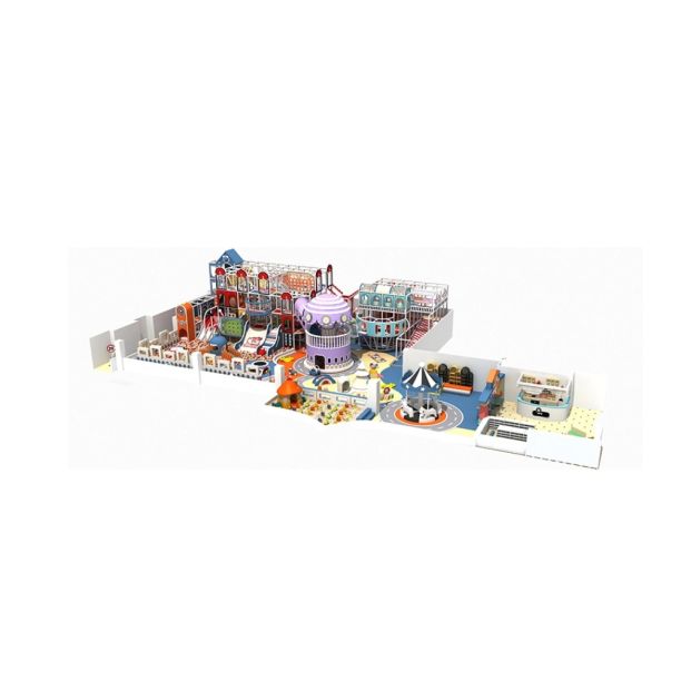 Amenajare completa loc de joaca de interior la cheie Clown Town, 3-12 ani