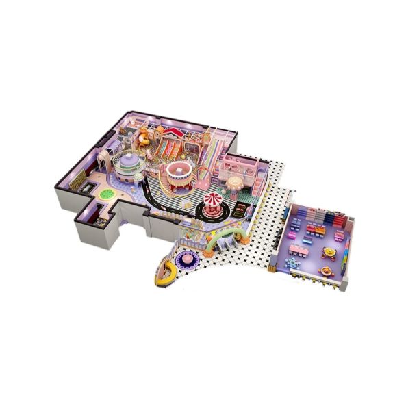 Amenajare completa loc de joaca de interior la cheie Lollipop, 3-12 ani