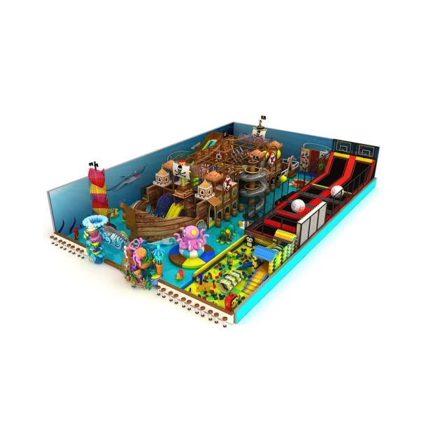 Amenajare completa loc de joaca de interior la cheie Pirate World, 3-12 ani