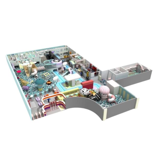 Amenajare completa loc de joaca de interior la cheie Blue Lagoon, 3-12 ani