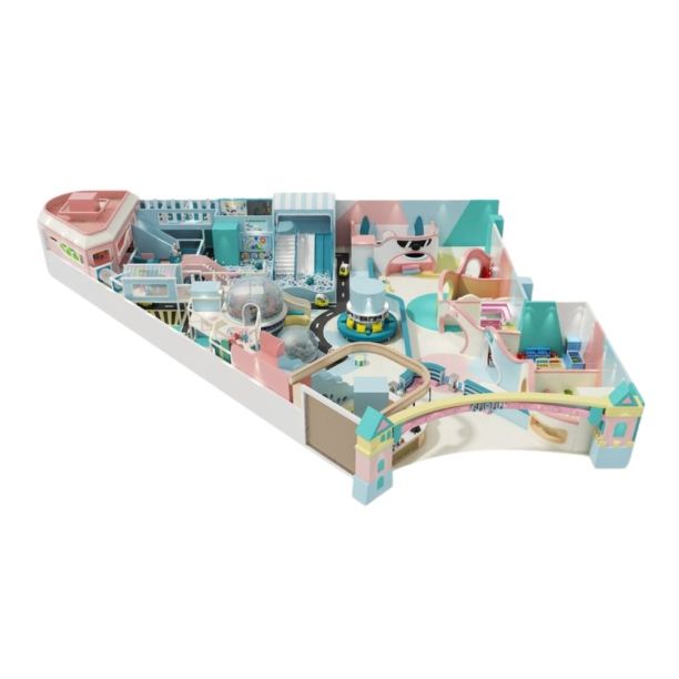 Amenajare completa loc de joaca de interior la cheie Forms & Lines, 3-12 ani