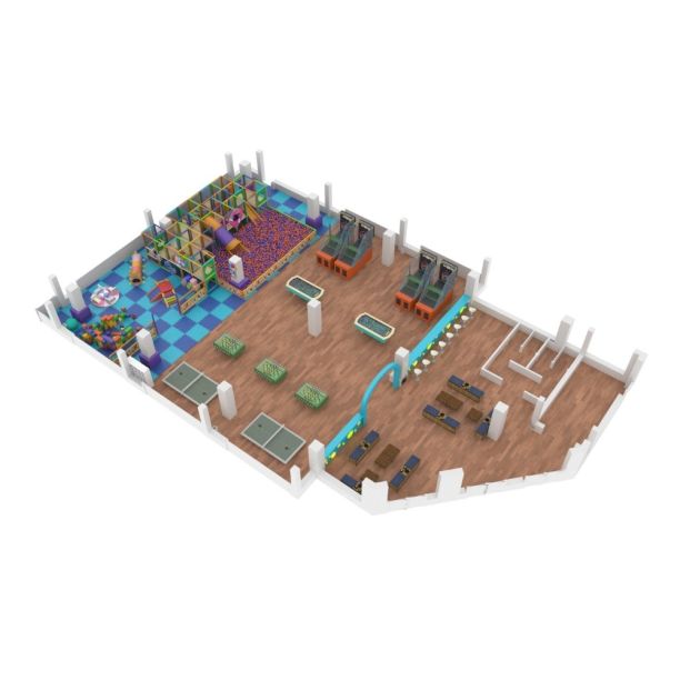 Amenajare completa loc de joaca de interior la cheie Funfinity, 3-12 ani