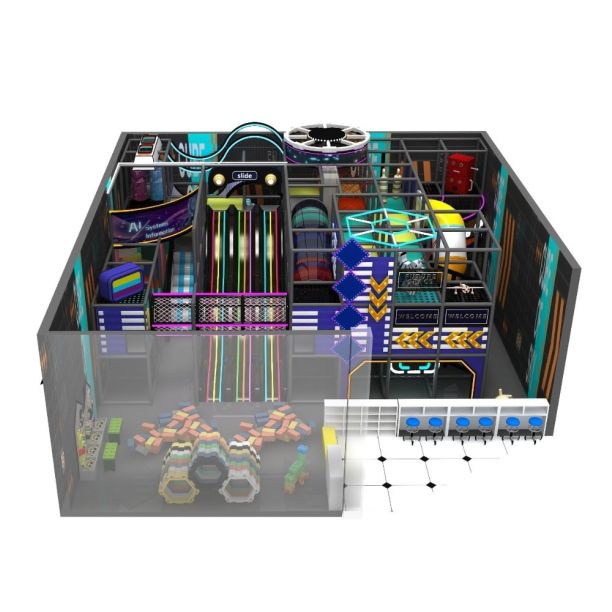 Amenajare completa loc de joaca de interior la cheie Future Space, 3-12 ani