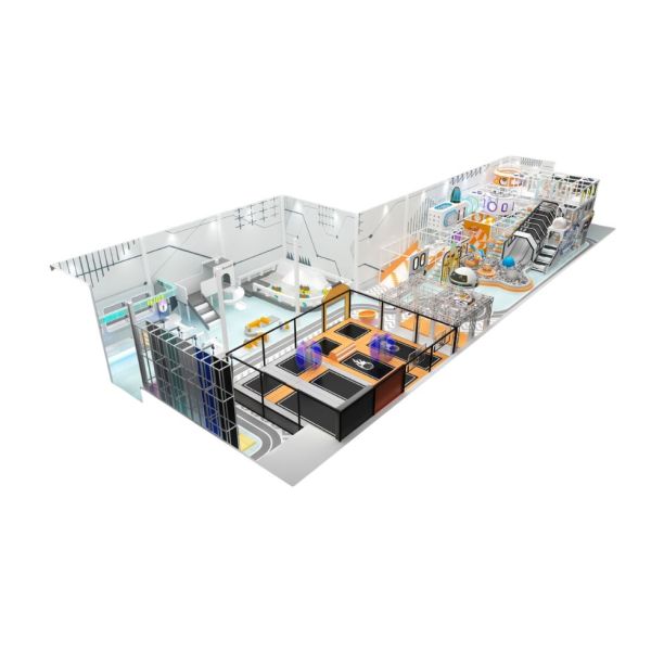 Amenajare completa loc de joaca de interior la cheie Galactic Play Zone, 3-12 ani