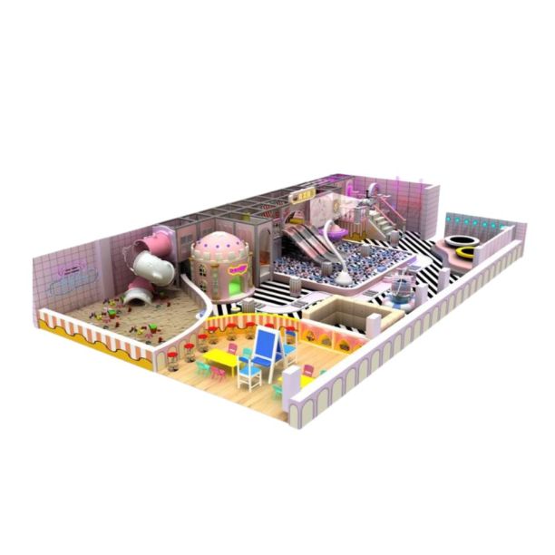 Amenajare completa loc de joaca de interior Purple Land