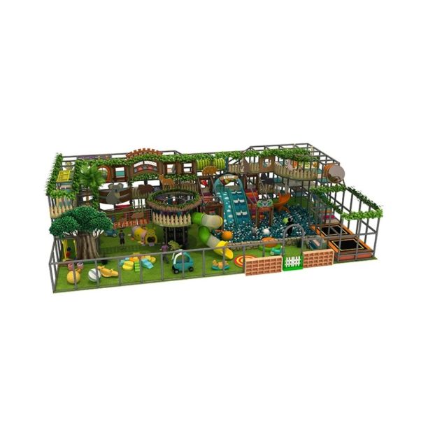 Amenajare completa loc de joaca de interior la cheie Rainforest Fun 200 m2, 3-12 ani