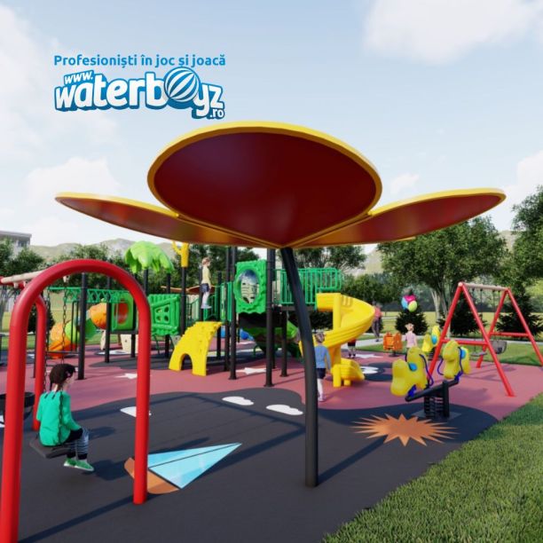 Amenajare completa loc de joaca de exterior la cheie Playful Paraside