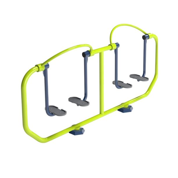 Aparat de fitness pentru copii dublu pentru picioare, exterior, 253x45x118 cm, metal si plastic HDPE