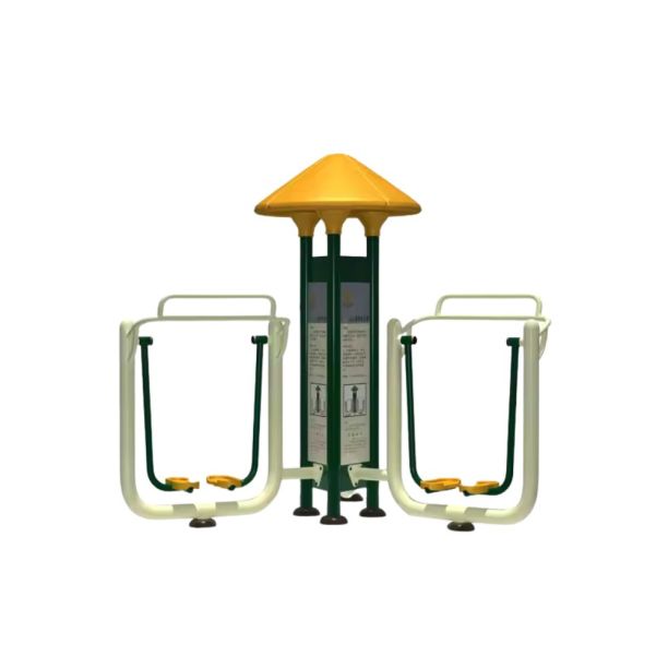 Aparat de fitness dublu stepper Model 2 pentru exterior, 12+ ani, 350x350x220 cm, metal si plastic LLDPE