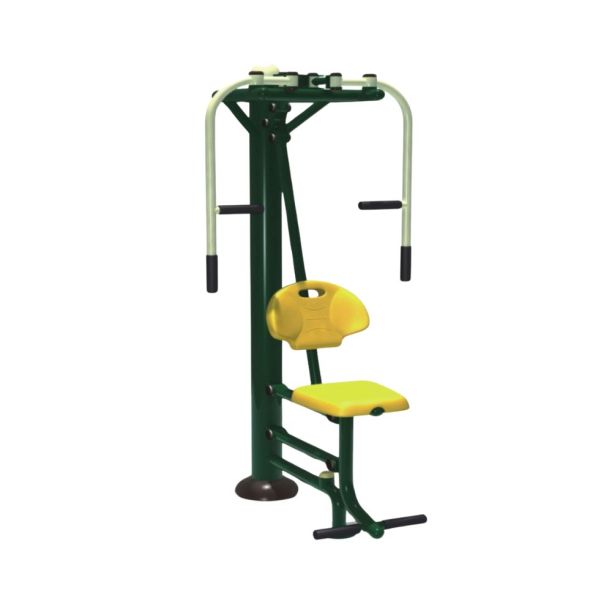 Aparat de fitness pentru piept Model 3 pentru exterior, 150x100x178 cm, metal si plastic LLDPE