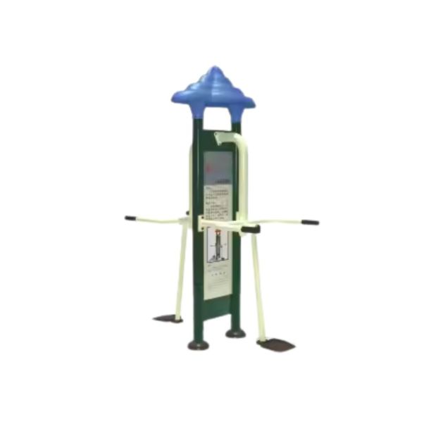 Aparat de fitness dublu pentru abdomen lateral Model 8 pentru exterior, 12+ ani, 160x100x220 cm, metal si plastic LLDPE