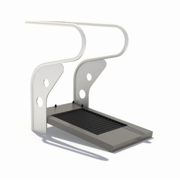 Banca de fitness, exterior, 130x74x140 cm, metal