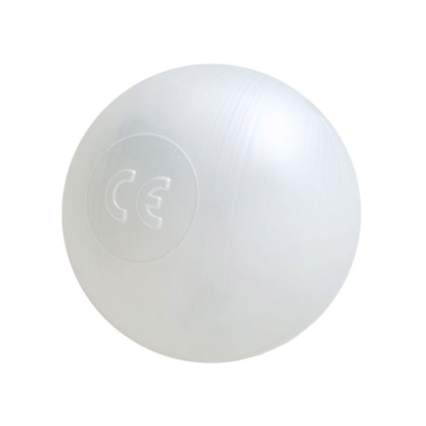 Bile din plastic pentru copii pentru locuri de joaca, 6 cm, pearl