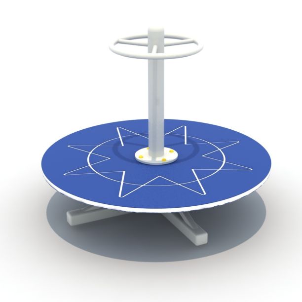 Carusel rotund pentru copii Stea, 3-10 ani, 120x85 cm, metal