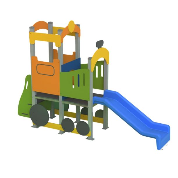 Complex de joaca de exterior Happy Train, 2-6 ani, 272x67x190 cm