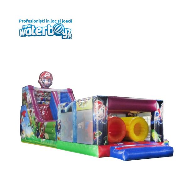 Cursa gonflabila profesionala cu obstacole gonflabila Mario
