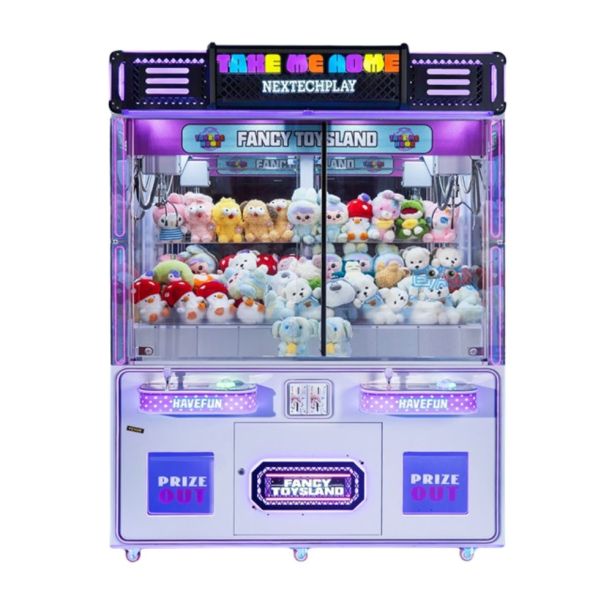 Echipament electronic arcade Double Players Claw Machine, 3-12 ani, 160x95x217 cm