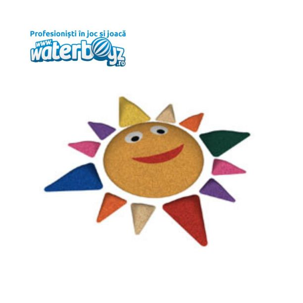 Figurina 3D Soare pentru locuri de joaca, 25x220x220 cm