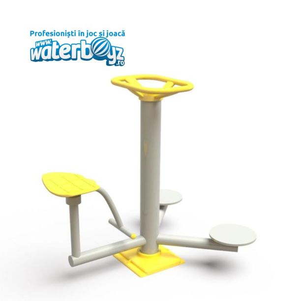 Aparat fitness pentru abdomen lateral dublu model 6