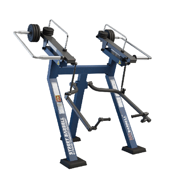 Aparat de fitness pentru biceps pentru exterior, 166x209x204 cm, otel inoxidabil