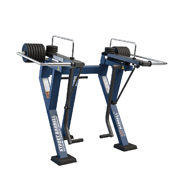 Presa fitness de exterior pentru muschii fesieri, 167x211x178 cm, otel