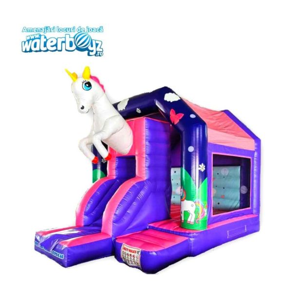 Inchiriere bouncer Gonflabil Unicorn Roz