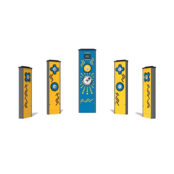 Joc interactiv de reactie pentru copii 5 Totemuri, +4 ani, 153.4x43 cm, galben si albastru