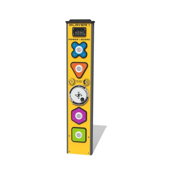 Joc interactiv de reactie pentru copii Totem multiplayer, +2 ani, 160x33.2x160 cm, galben