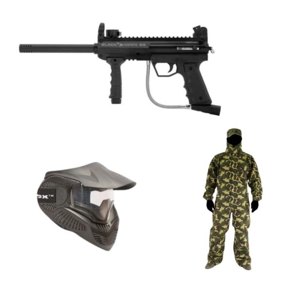 Kit de paintball interactiv high tech cu 16 arme
