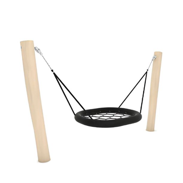 Leagan cuib din lemn pentru copii Robinia Parc 1, 3-12 ani, 310x100x174 cm