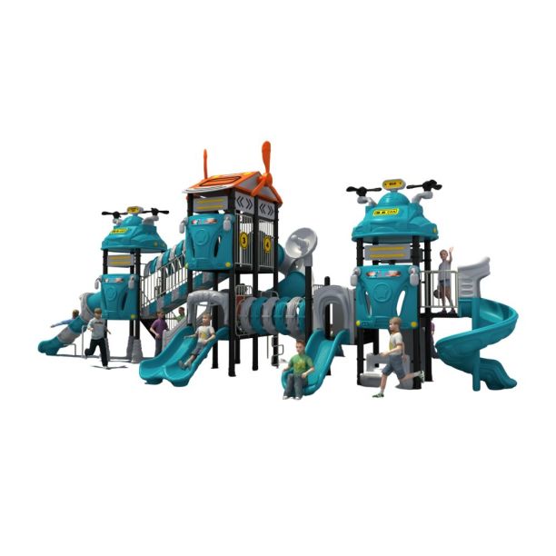 Complex de joaca din metal pentru copii Auto World 7, exterior, 3-15 ani, 1310x670x550 cm