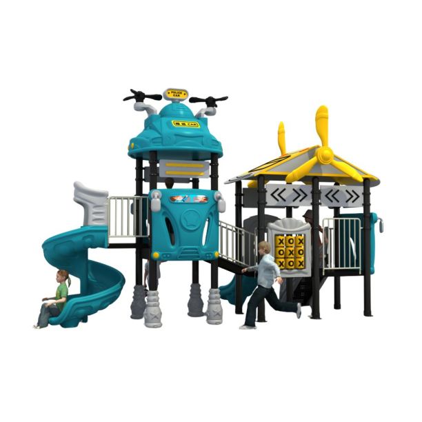 Complex de joaca din metal pentru copii Auto World 4, exterior, 3-15 ani, 580x290x420 cm