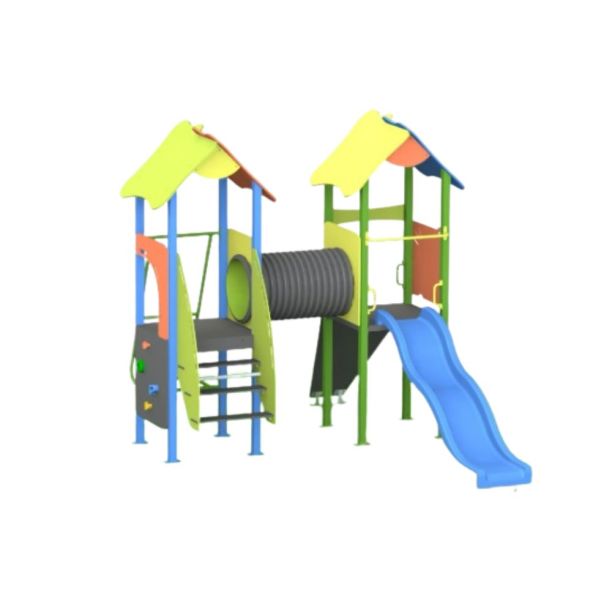 Loc de joaca din lemn pentru copii Happy Nature 25, exterior, 3-12 ani, 354x246x267 cm