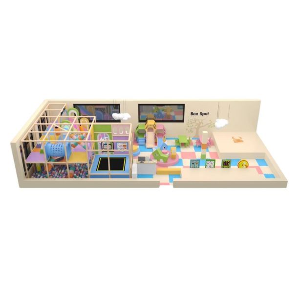 Loc de joaca modular de interior pentru copii Bee Spot, 3-12 ani
