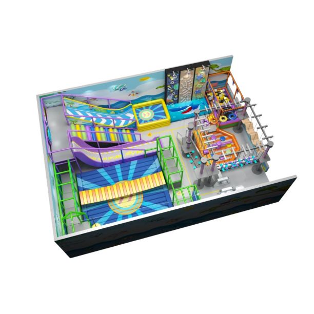 Loc de joaca modular de interior pentru copii Infinity Play, 3-12 ani