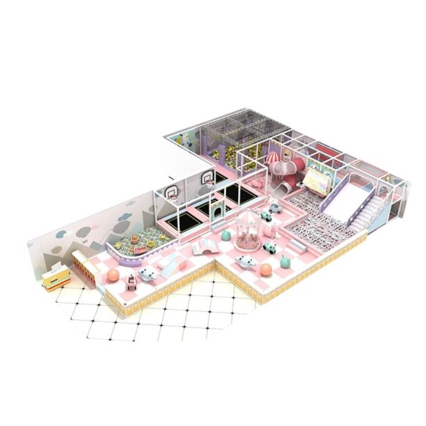 Complete indoor playground designed Pink Balloon
