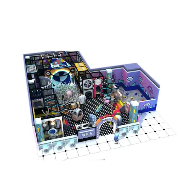 Loc de joaca modular de interior pentru copii modular RoboLand, 3-12 ani