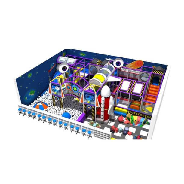 Loc de joaca modular de interior pentru copii modular Robo Zone, 3-12 ani