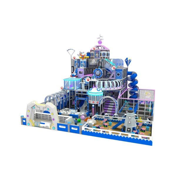 Amenajare completa loc de joaca de interior la cheie Astronaut World 300 mp, 3-12 ani