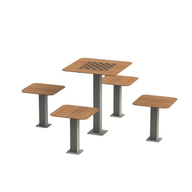 Masa de sah cu 4 locuri model 3