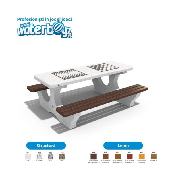 Masa dubla de sah si table 1