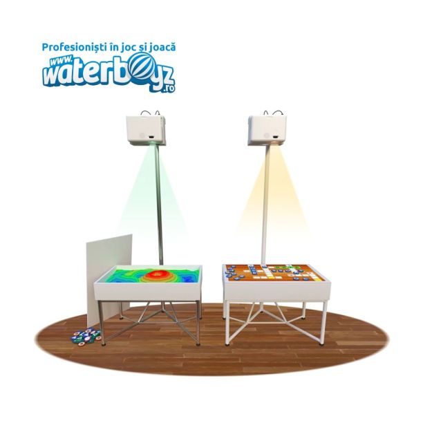 Masa interactiva high tech AR cu nisip