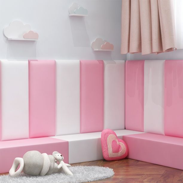 Panou de perete Soft Play cu burete, model Pink, pentru locuri de joaca de interior