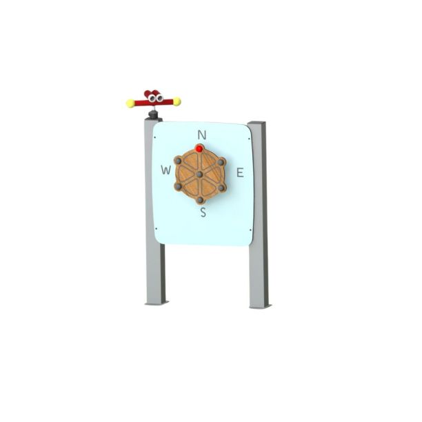 Panou educativ Busola pentru copii, 2-6 ani, lemn