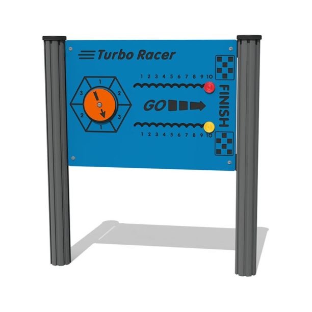 Panou interactiv pentru copii Turbo Racer, 2+ ani, 120x80 cm, albastru